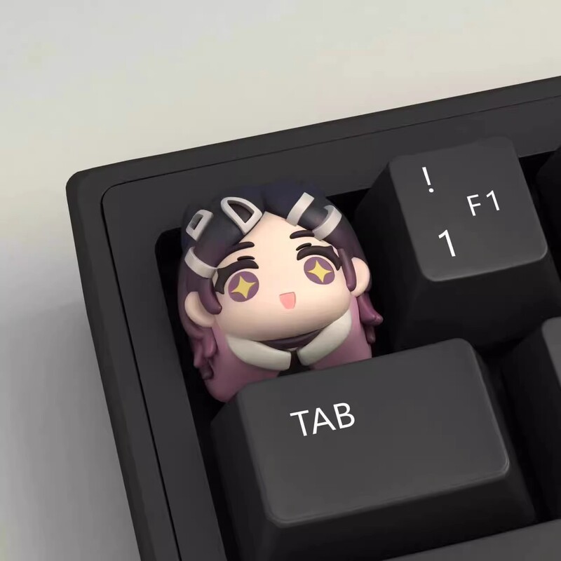 賢者キーキャップ、大胆不敵な契約ゲーム、乳母キーキャップ、樹脂メカニカルキーボード、パーソナライズされた立体キーキャップ、カスタマイズ|undefined