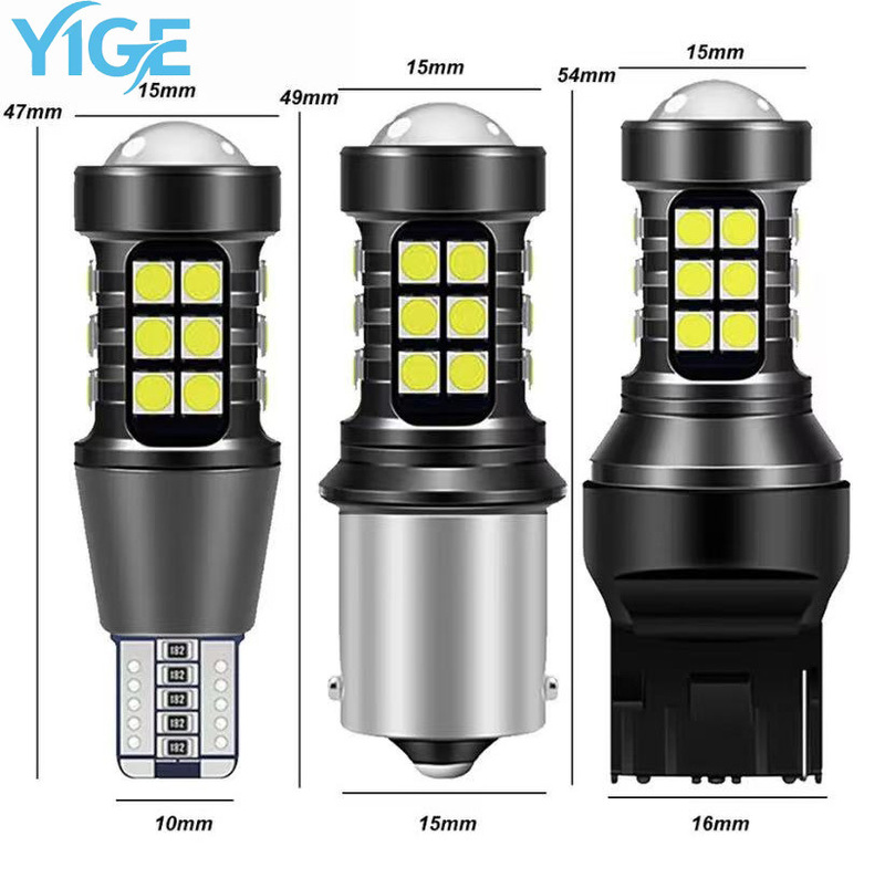 Hot sale car LED steering bulb T15 1156 1156 crooked foot 7440 3157 27SMD signal lamp