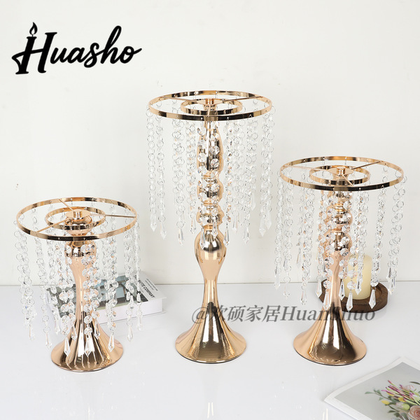 Cross -border electroplating metal flower stand Outdoor wedding…