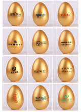 金蛋活动砸金蛋可订LOGO彩蛋庆典道具免费金蛋印刷印字金蛋