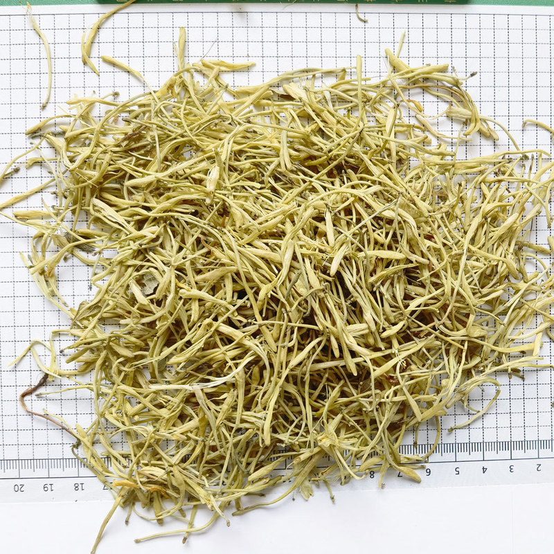 河南省封丘産の金銀花（キンギンハ）の卸売、毛羽付きの乾燥花茶、箱詰めの新物金銀花茶500g|undefined