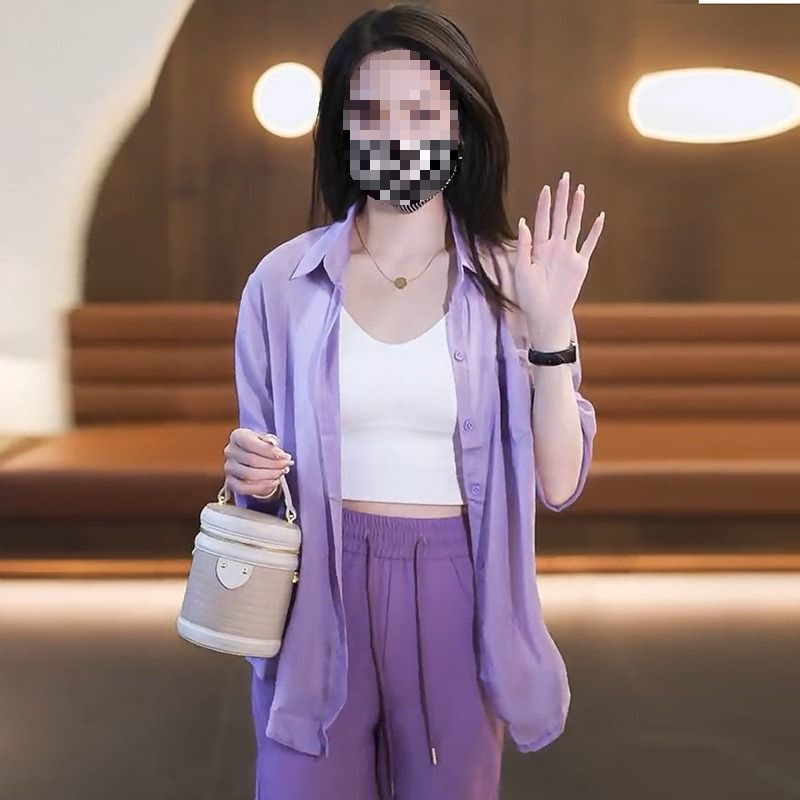 보라색 [싱글 셔츠]