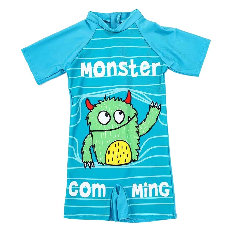 New Hot Selling Kidsren's Swimsuit, Boy's Split Swimsuit, Fashionable Swimsuit, Quick-Drying Cartoon Sun Protection Swimsuit Set