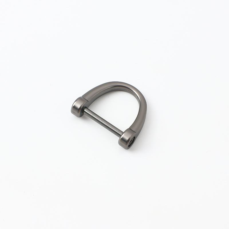 Hebilla Horseshoe en D para Bolsos 17mm de Aleación de Zinc Giratoria para Llaveros de Coche