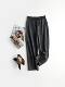 2025 Spring New All-match Casual Threaded Loose Loose Wide-leg Pants with Loose Slim-fit and Straight-through Casual Pants for Women