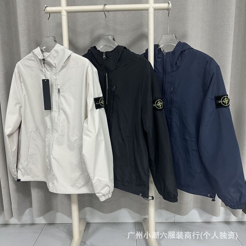Cross-Border Stone Stone Correct Version Ins Badge Men's and Women's Functional Jacket Jacket Loose Outdoor Windbreaker