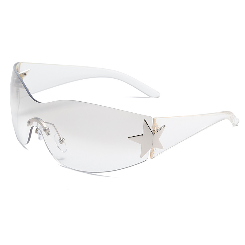 One Piece Nieuwe Hot Frameless Five Point Star Zonnebril Straat Schietbril Vrouwen Persoonlijkheid Zonnebrillen Selectie_voghion.com