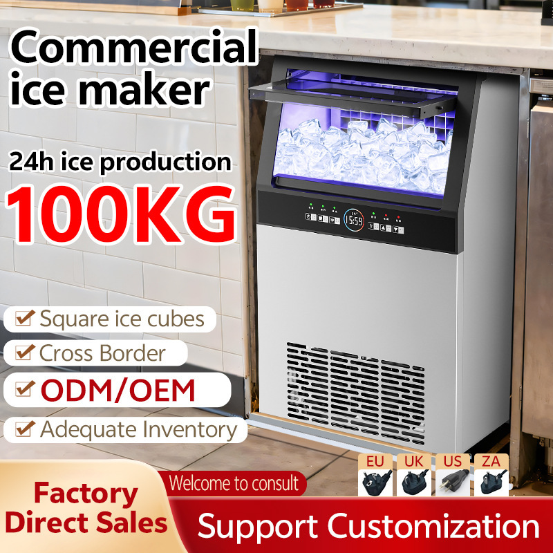 Ice Machine Commercial Fully Automatic Milk Tea Shop Small Ice Machine Large Capacity Square Ice Cube Large Bar Ice Cube Machine Ice Machine Commercial Fully Automatic Milk Tea Shop Small Ice Machine Large Capacity Square Ice Cube Large Bar Ice Cube Machine