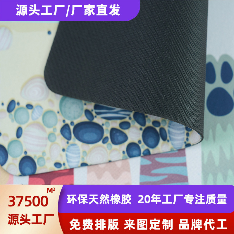 Blank Roll Sheet Natural Rubber Mouse Pad Advertising Picture Logo High Definition Heat Transfer Customization