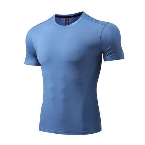 lulu summer men's large size sports casual cold-sense ice silk round neck short-sleeved running gym training quick-drying clothes