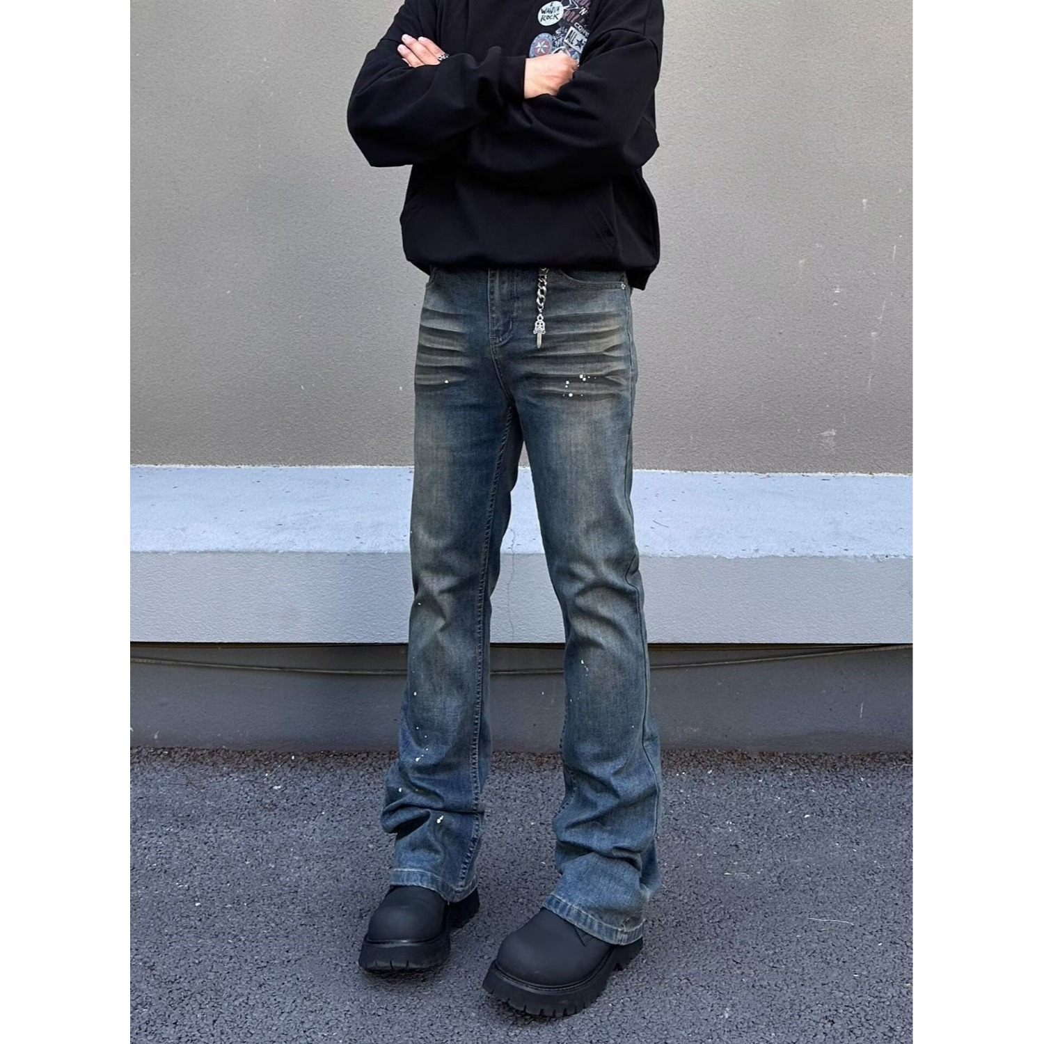 New Spring/Autumn High Quality Stretch Men's Jeans Straight Leg Slim Fit Retro Versatile Fashion Jeans_mkmklike.com