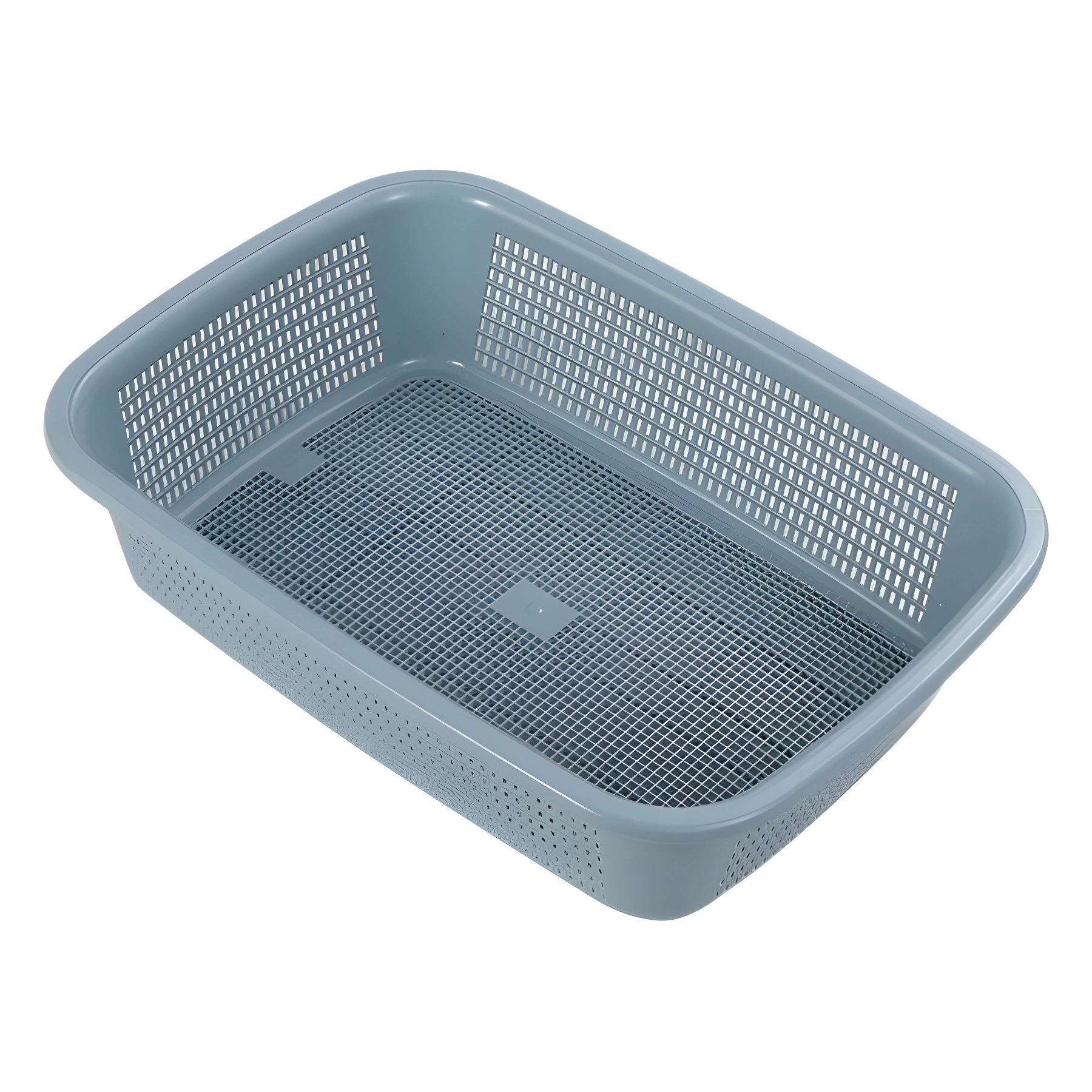 Square plastic basket, fruit and vegetable washing basket, multi-functional storage basket, rice washing basket, rectangular sorting and distribution wholesale