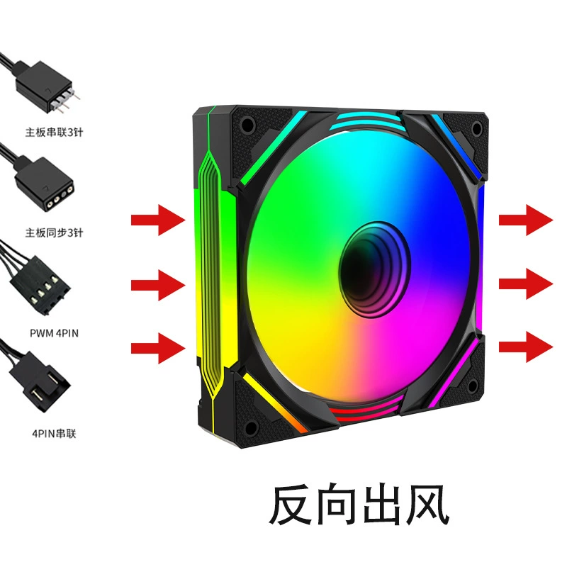 Кулер‑вентилятор Case Cloud‑1200, 120 мм, RGB подсветка, бесшумные опции с управлением температурой