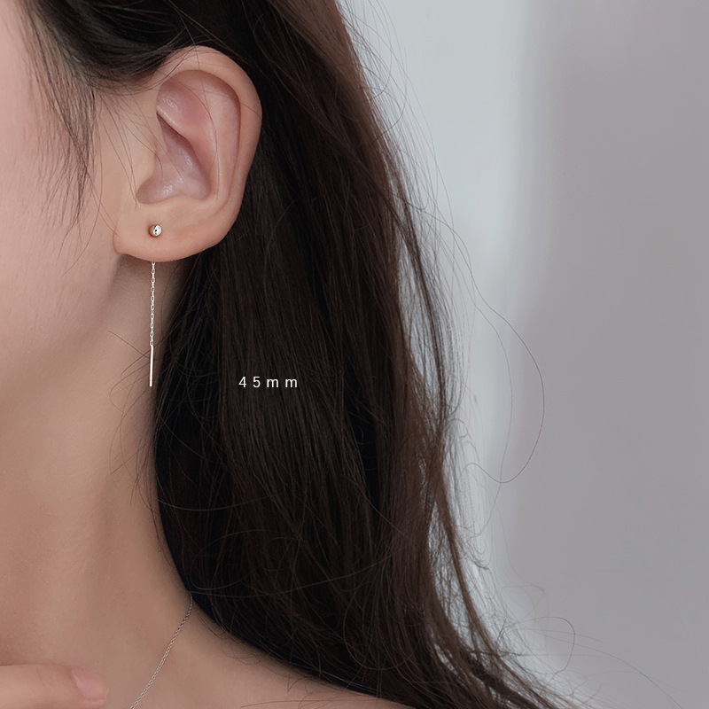 [Muxi] Ear Wire Feminine Ear Wire 2022 New Trendy Earrings Women's Ear Wire Short Design Small Earrings