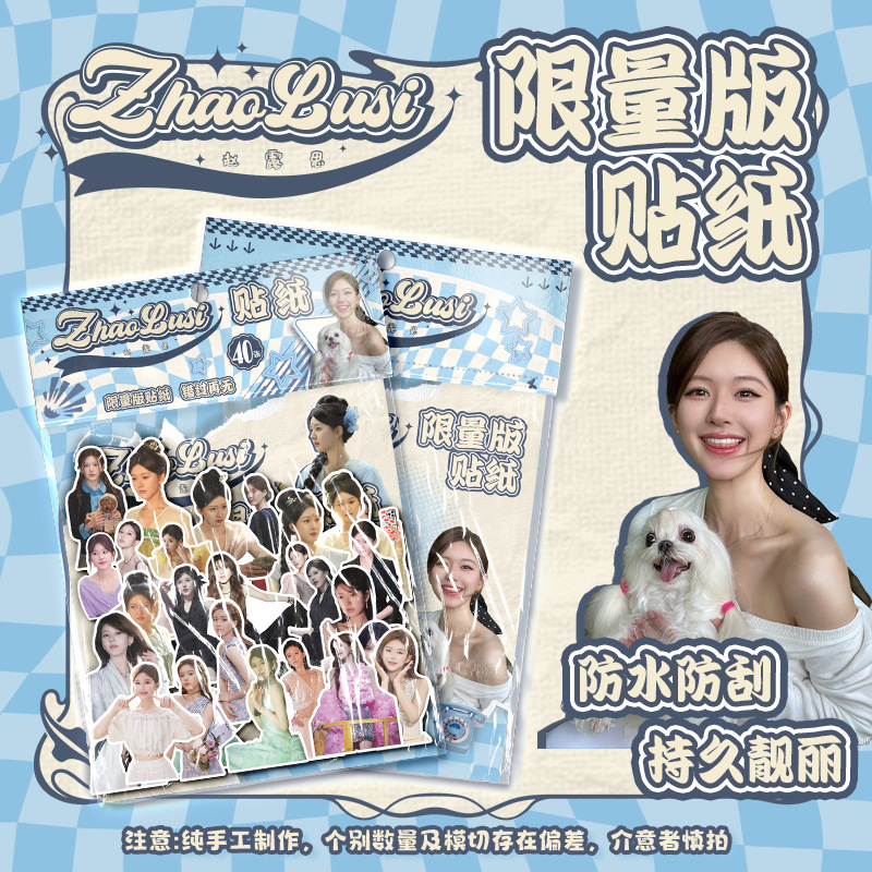 スターアニメバッグステッカー卸売 1 袋 40 枚趙魯思余書新盗墓ノート特殊形状ハンドブックステッカー|undefined