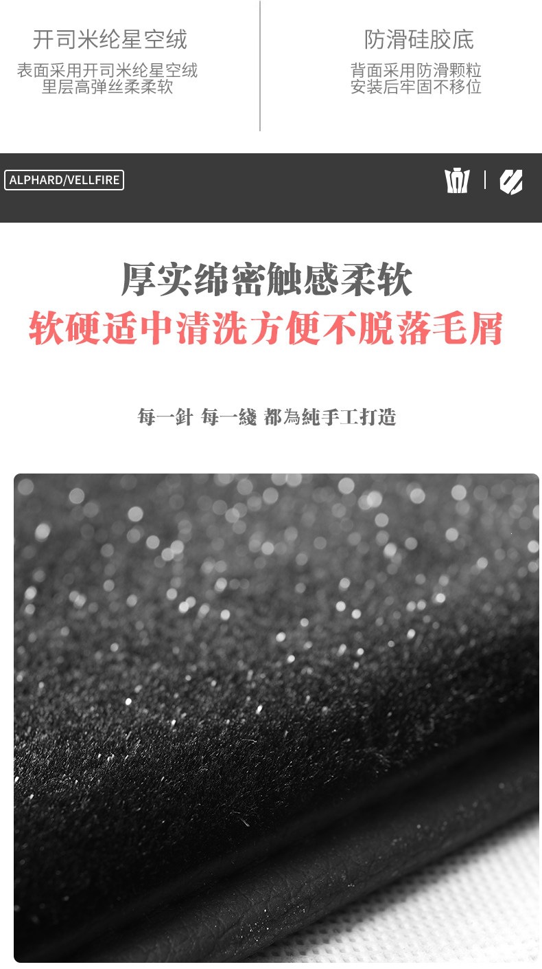 Suitable for 08-25 Alphard, special starry sky velvet carpet for Alphard, Wilfar, and LM300