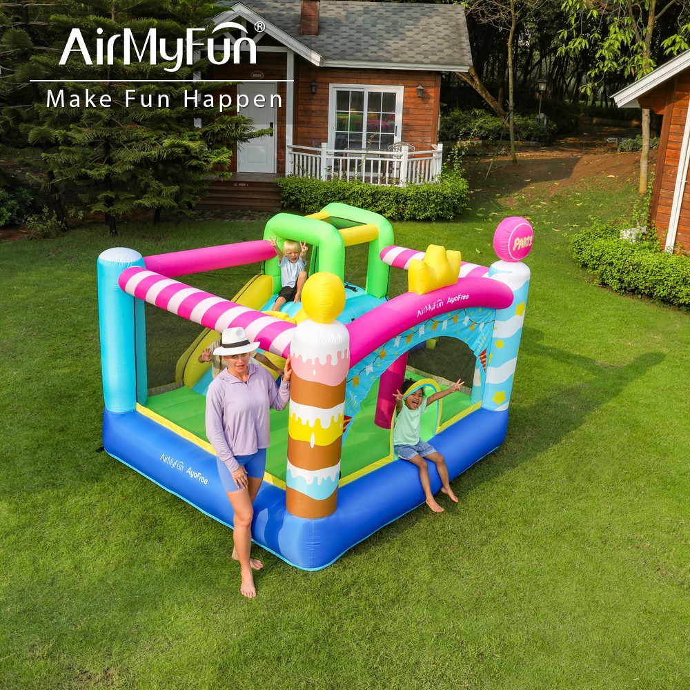 Castillo infláble para niños indoor pequeño hogar para niños jumping air jumping cama indoor infláble castillo slide juguete