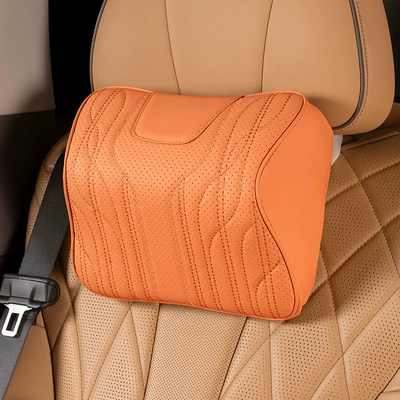 Waist support | piece breathable interior accessories - d-headrest-aima-orange-without-standard