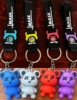 Cartoon keychain with zipper, pendant for beloved, internet celebrity, with little bears, Birthday gift