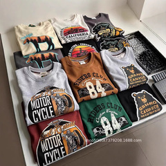 夏の紳士服アリババ卸売ネットワーク 1688 メンズ半袖コットン Tシャツ露店外国貿易供給半袖卸売