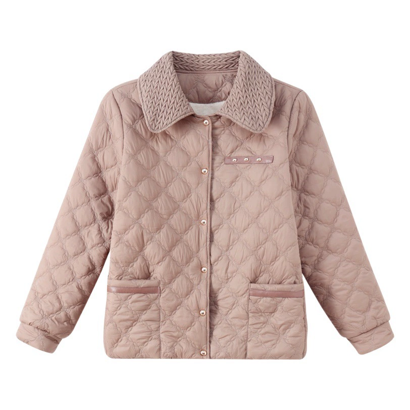 Зимняя одежда для мам, утепленное хлопковое пальто на флисовой подкладке, в западном стиле, новое модное маленькое короткое хлопковое пальто для женщин среднего и пожилого возраста