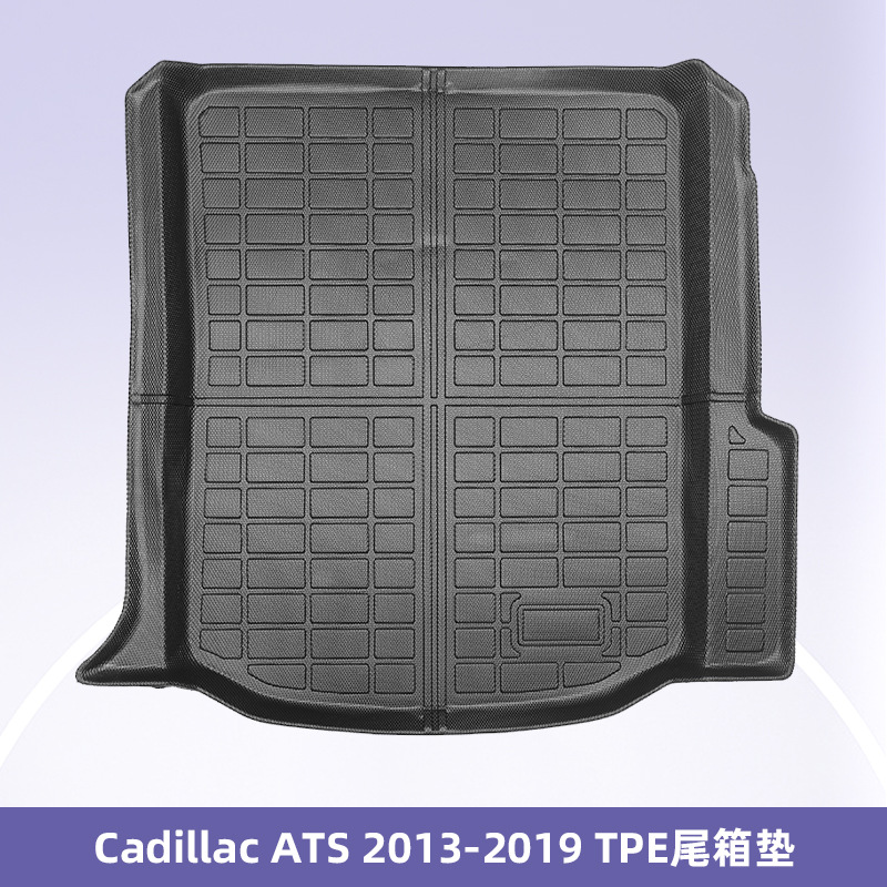 Para Cadillac ATS 2013 - 2019 TPE Foot Pads 3D All Weather Material Backpack Pad