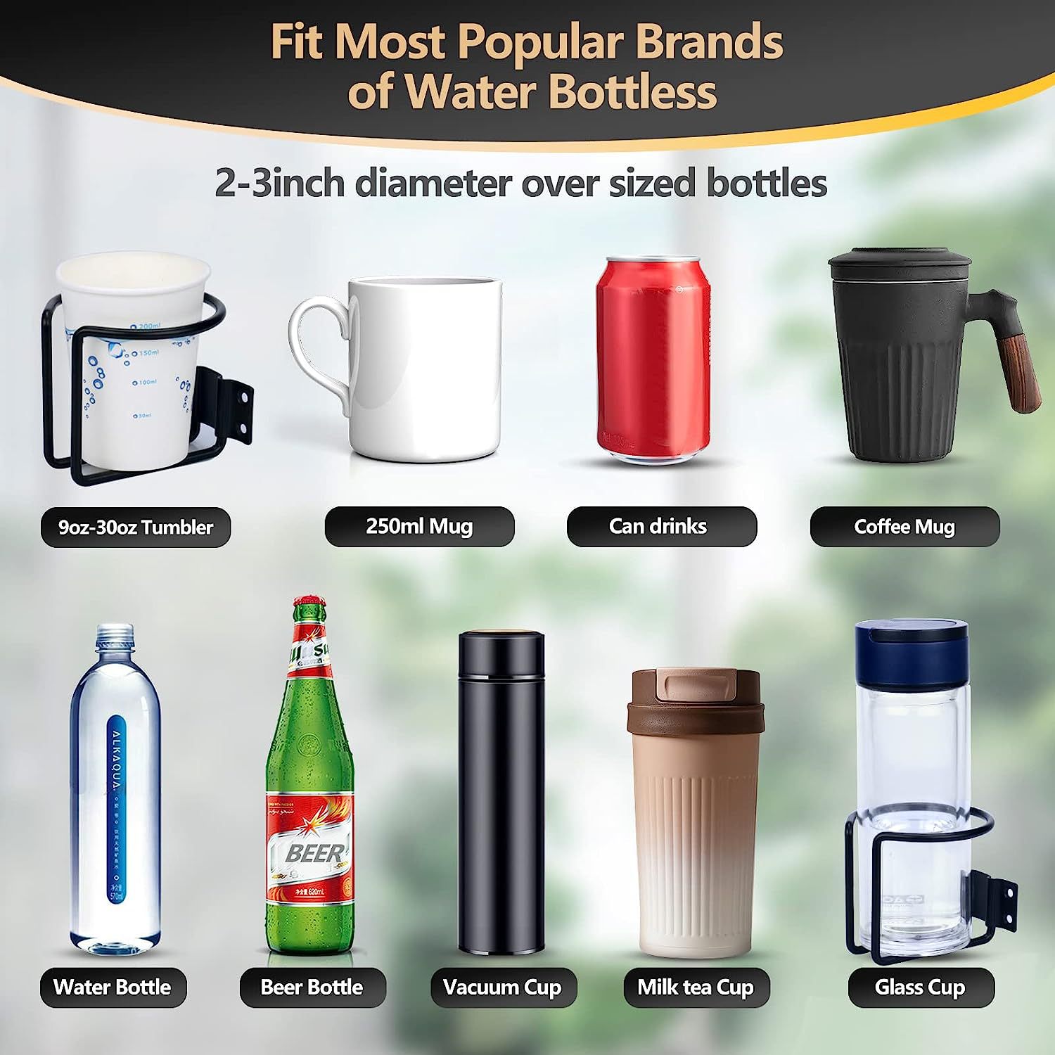 Home Car Car Water Cup Beverage Bottle Holder Suitable for Ocean Yacht Truck Rv Universal Beverage Holder
