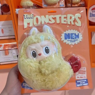 Labubu Vinyl Face Tempura Fried Shrimp Headphone Package Bright Box New Plush Doll Toy Pendant