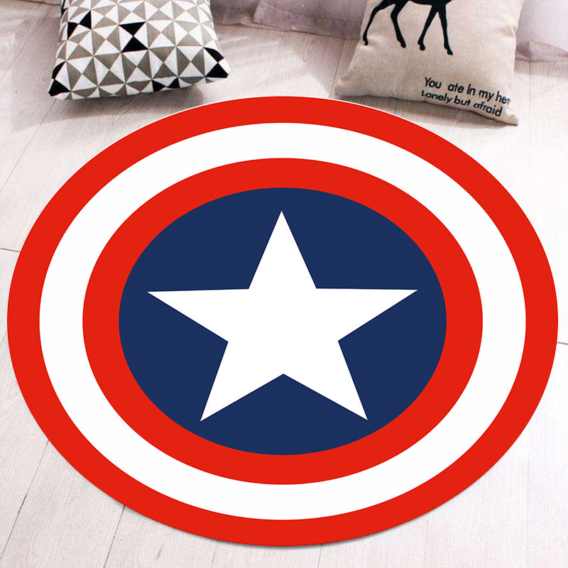 Cartoon children's non-slip wear-resistant carpet for living room for home use, American style, water absorbent 10