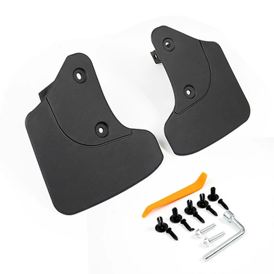 Suitable for Tesla's New Version of Fender Tpe Hidden Original Model 3 New Version of Fender Anti-Splash (Mudguard) - renewed-version-of-m3-original-model-matte-black-2-piece-set