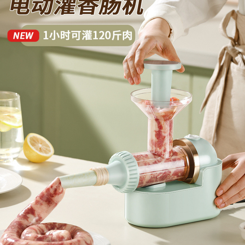 Máquina de molienda de carne de acero inoxidable 304 automática, máquina de relleno de carne multifuncional comercial, máquina de enema de pimienta y verduras, máquina de enema de chile