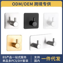 クロスボーダー 304 ステンレス鋼フック浴室粘着フックキッチンフックパンチフリー粘着粘着ドアコートフック