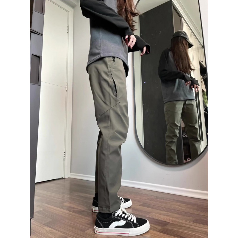 Waterproof and Windproof Jacket Pants for Men, Spring & Fall Outdoor Mountaineering and Hiking Sports American Casual Vibe Functional Cargo Pants