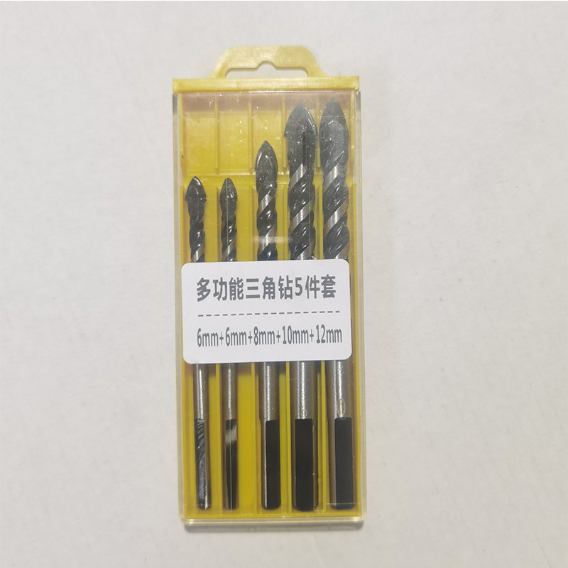 新しいタングステン鋼三角ドリル多機能超硬タイル壁穴あけセラミックツイストネジドリルビット|undefined