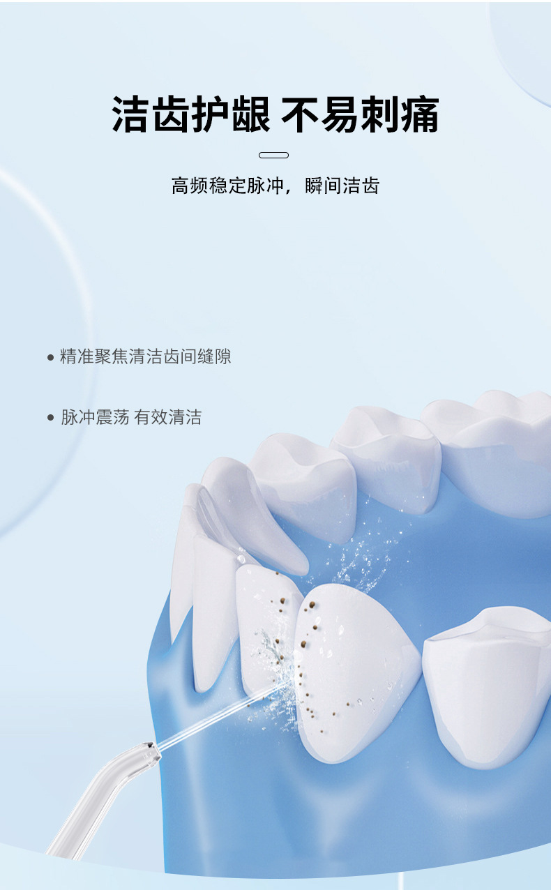 USB Rechargeable Portable Oral Irrigator Set Home Travel Oral Cleaning Tool Electric Water Flosser