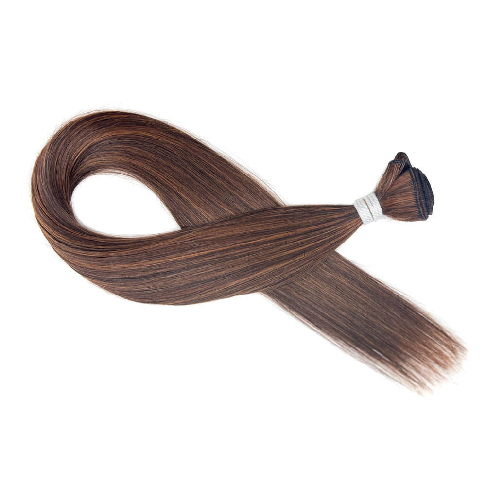 Europa, América y África transfronterizos Synthetic Straight Hair Bundle peluca recta extensión de cabello cortina