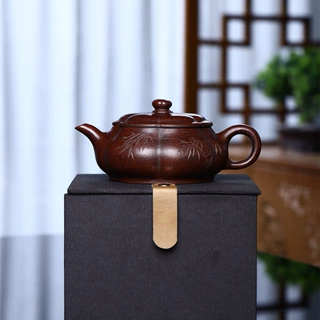 明炉壶宜兴家藏古铜泥紫砂壶批发手工泡茶壶茶具跨境直播爆款