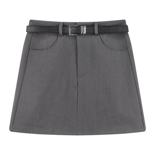 Gray suit short dress for women, summer American hot pants, bodycon skirt, petite, high-waisted A-line skirt