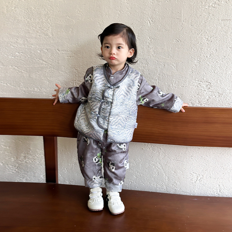 婴儿衣服秋装条纹上衣背带裤两件套外出服新生春秋男宝宝休闲套装|undefined