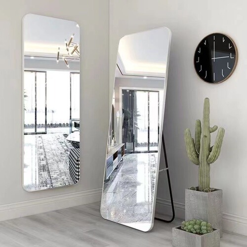 Mirror full-length mirror light luxury clothing store fitting mirror dormitory home wall-mountable dressing mirror cloakroom large floor-to-ceiling mirror