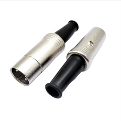 Large 5-core plug, metal-silver core five-core soldered connector DIN socket 5-pin plug S terminal large 5-core male connector