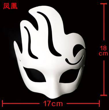 Máscara de zorro de papel maché – DIY, para pintura/teatro/Halloween