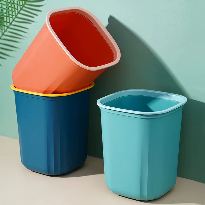 Creative capacious garbage can for living room
