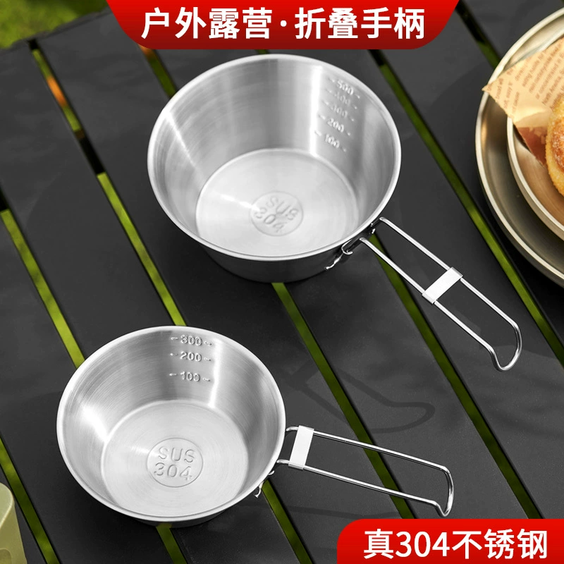 304 Нержавеющая сталь снежная чаша на открытом воздухе кемпинг миска для пикника горячий горшок миска специи Складная фруктовая салатница