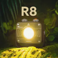 R8 походный светильник, основной походный светильник, наружное освещение, перезаряжаемый уличный походный светильник, светильник для палатки, аварийный мобильный прожектор.