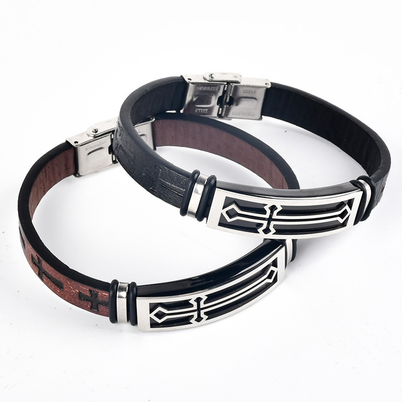 Fashionable bracelet stainless steel hip-hop style
