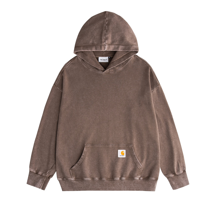 European and American Trendy Carhartt Classic Letter-Printed Loose-Fitting Hooded Fleece Sweatshirt for Men and Women European and American Trendy Carhartt Classic Letter-Printed Loose-Fitting Hooded Fleece Sweatshirt for Men and Women