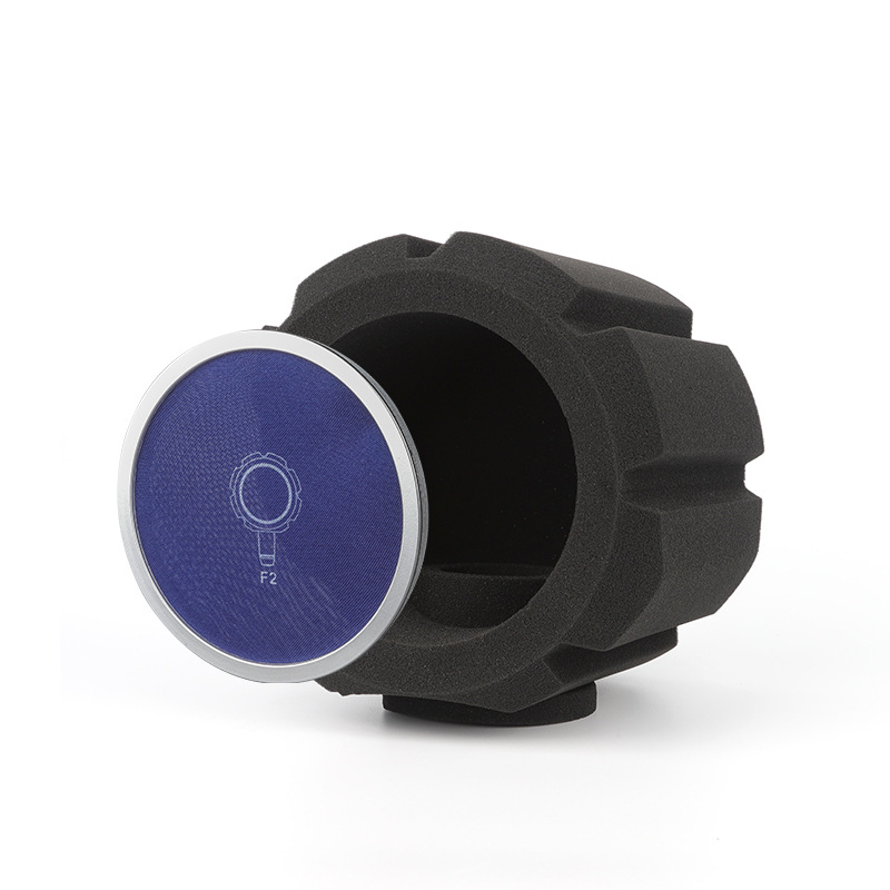 F2 micrófono en vivo absorbente de sonido algodón cubierta de esponja insonorizada reducción de ruido a prueba de viento bobina móvil micrófono de condensador cubierta de esponja anti-spray