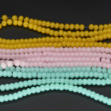 玻璃珠 仿玉珍珠饰品挂件 大孔扁珠 手工DIY串珠 烤漆染色珍珠