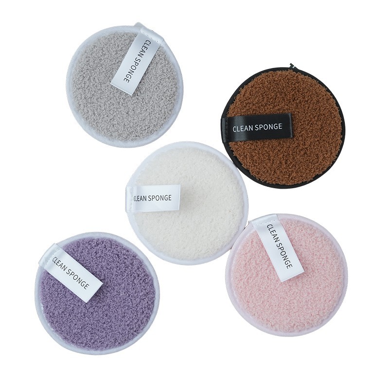 Esponja facial de doble cara para limpieza facial, removedor de maquillaje fácil de usar, esponja suave, diseño de piña, herramienta de limpieza y baño de algodón de azúcar.